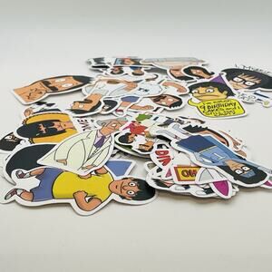 50 Pcs Bob’s Burger Sticker Decals Great Giveaways For Live Shows